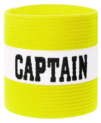 Produktbild von Verstellbares Kapitänsarmband für Teamsport, gelb/weiß
