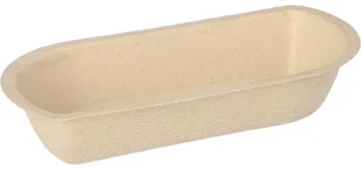 Produktbild von 50 Snacktrays Zuckerrohr 3,1 cm x 7,6 cm x 15,4 cm natur