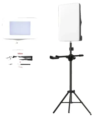 Produktbild von Fotostudio Licht, einstellbare Farbtemperatur, kontinuierliche Lichtausgabe, Mit ARM Halter