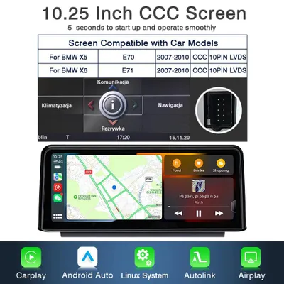 Produktbild von Kabelloses Multimedia-Display – Touchscreen-Navigationssystem – CarPlay, Android Auto