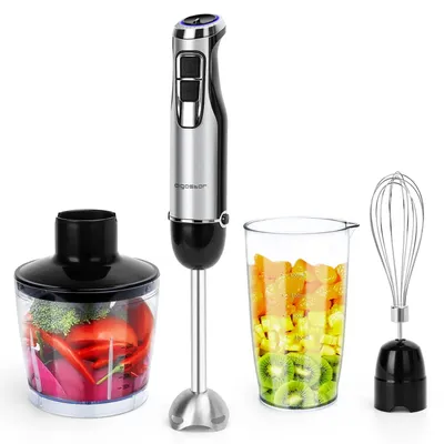 Stabmixer 4-in-1 1000 W, 6 Geschw.+Turbo, 500 ml Zerkleinerer