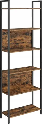 Immagine prodotto di Libreria 60X24X186 Cm Marrone rustico, Nero