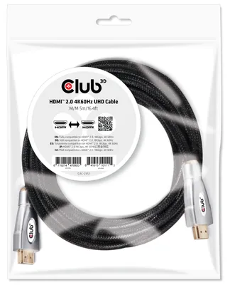 Immagine prodotto di Club3d CLUB3D Cavo HDMI 2.0 4K60Hz UHD 5m/16.4ft