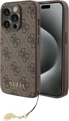 Produktbild von Guess Guhcp15Xgf4Gbr Iphone 15 Pro Max 6.7"" Brązowy/Brown Hardcase 4G Charms Collection