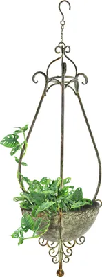 Produktbild von Hängender Blumentopf in Antik Optik  -  29x75cm