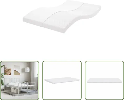 Immagine prodotto di The Living Store Materasso in schiuma Bianco 140x190 cm a 7 zone livello di rigidità 20 ILD
