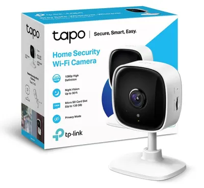 Image de Caméra de surveillance IP intérieure - Full HD 1080p - Vision nocturne jusqu'à 9 m - Détection de mouvement - Compatible Google Assistant et Alexa