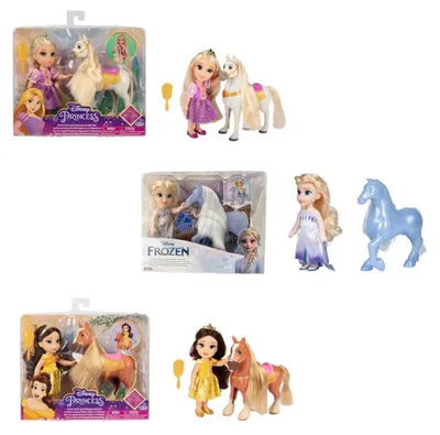 Produktbild von Puppe Disney Princess mit Pferd 15cm