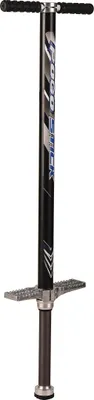 Produktbild von Relaxdays Pogo Stick Erwachsene, Springstock bis 110 kg, gepolstert, Sprungstab outdoor, rutschfest, Edelstahl, schwarz