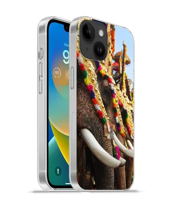 Produktbild von MuchoWow® Handyhülle Schutzhülle Hülle für Apple iPhone 14 - Softcase Elefant - Parade - Tiere Silikon Softcase Handy Hülle - Mobiltelefonhülle