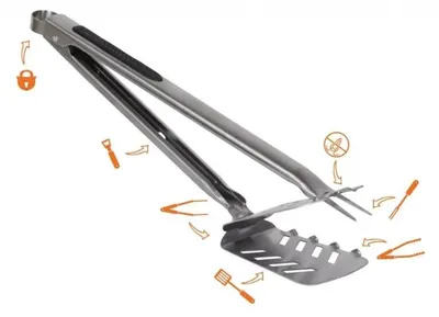 Produktbild von Multifunktionaler Küchenwender Stingray BBQ TNK schwarz - 7in1