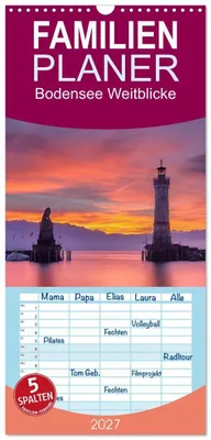 Produktbild von Familienplaner 2027 - Bodensee Weitblicke mit 5 Spalten (Wandkalender, 21 x 45 cm) CALVENDO