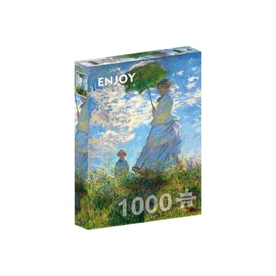Zdjęcie produktu dla Puzzle 1000 elementów Enjoy – Claude Monet: Kobieta z parasolką