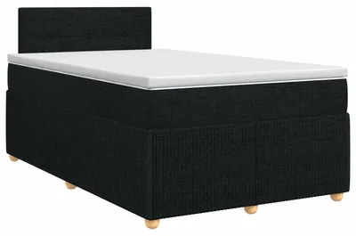 Productafbeelding van vidaXL Boxspringbed met matras, zwart, 120 x 200 cm, gestoffeerd