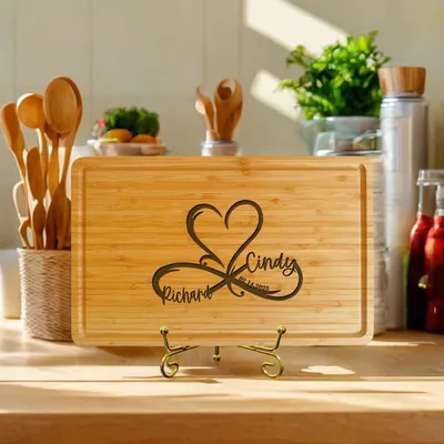 Productafbeelding van Gepersonaliseerde Houten Snijplank