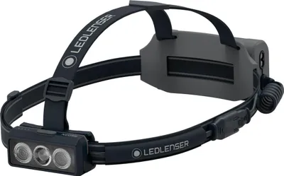 Produktbild von Ledlenser NEO9R Stirnlampe grau, 360° Sichtbarkeit, 1200 lm, 200m Leuchtweite, 120 Std. Laufzeit, Akku