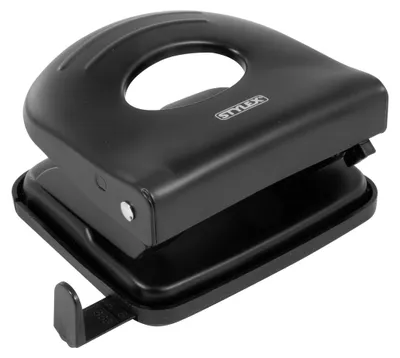 Produktbild von Bürolocher / Metallgehäuse mit Ansatzschiene / Farbe: schwarz