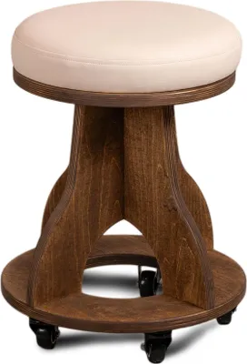 Produktbild von RelaxSensation Rollhocker "ManuTherm", Nussbaum