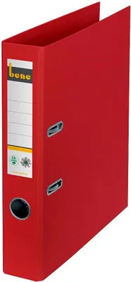 Produktbild von bene No.1 Ordner rot Karton 5,2 cm DIN A4