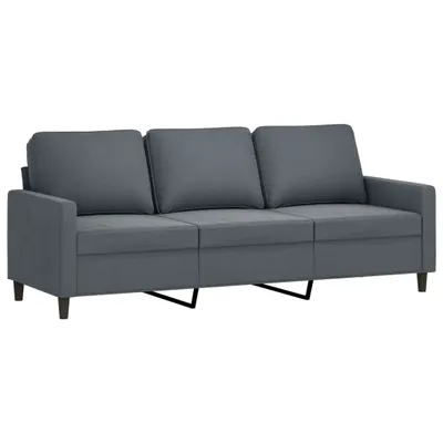 Produktbild von vidaXL 3-Sitzer-Sofa Dunkelgrau 180 cm Samt