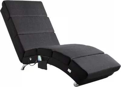 Produktbild von CASARIA® Relaxliege XXL mit Massage- und Heizfunktion Anthrazit
