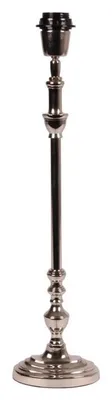 Zdjęcie produktu dla Kolekcja Barokowa. Wysokiej jakości lampa stojąca. Podstawa lampy. Wysokość: 55 cm. Wymiary: 55x13x9 cm. Materiał: mosiądz, nikiel