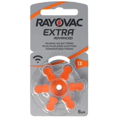 Produktbild von Rayovac Hörgerätebatterie H13MF Nr. 13 PR48 Extra Advanced, 310mAh 6 Stück im Blister