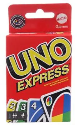 Produktbild von Mattel Games UNO Express Kartenspiel für Spieleabende, Kartenspiel, Abwurf, 7 Jahr(e), Familienspiel