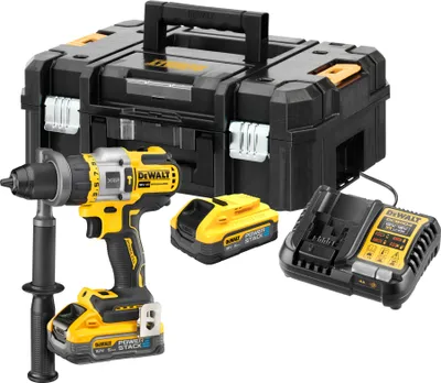 Image de Perceuse Visseuse à percussion Premium 18V DEWALT DCD999H2T-QW Brushless avec coffret et 2 batteries 5,0 Ah