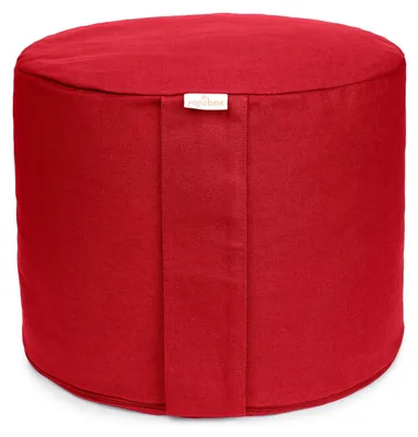 Produktbild von yogabox Meditationskissen Rondo Big BASIC - rot 35 x 35 x 25 cm  Buchweizenschalen