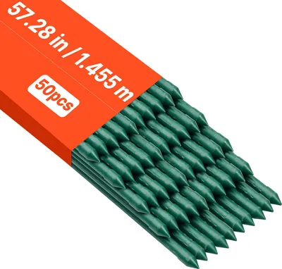 Zdjęcie produktu dla Vevor Podpórka Do Roślin 10 Szt Metalowe Paliki Powlekane 11X1455Mm