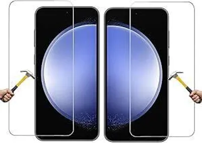 Produktbild von ino 2x Schutzglas kompatibel mit Samsung Galaxy S23 FE Panzerglas  Panzerfolie Displayschutzglas Schutz Glasfolie Displayglas 9H