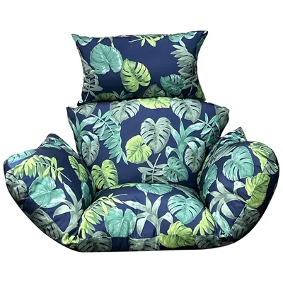 Image de Topchances Coussin pour fauteuil suspendu Coussin d'assise pour fauteuil à bascule Coussin d'assise pour fauteuil suspendu Coussin de remplacement pour fauteuil suspendu,Feuilles vertes