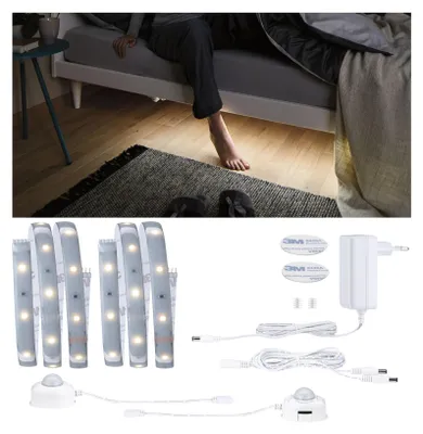 Produktbild von Paulmann 78894, Universalstreifenleuchte, Ausrichtung, Drinnen, Schlafzimmer, Silber, Kunststoff