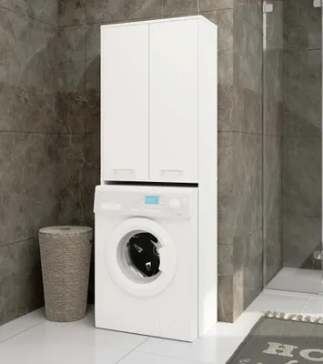 Immagine prodotto di Mobile bagno alto sopra lavatrice MERALYA - bianco