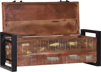 Obrázok produktu pre vidaXL Úložné truhly 80 x 30 x 30 cm z masívneho regenerovaného dreva