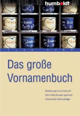 Produktbild von Das große Vornamenbuch