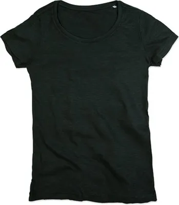Produktbild von Stedman ST9500 | Womens Sharon Crew Neck Damen T-Shirt - Farbe: Black Opal - Größe: M
