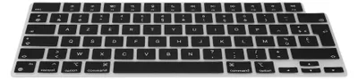Produktbild von kwmobile Silikon Tastaturschutz AZERTY (Frankreich, Belgien) kompatibel mit Apple MacBook Pro 16" (2023) M2 A2780 / M3 A2991 - in Schwarz