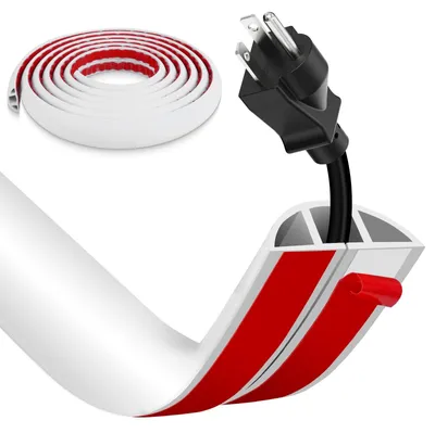 Obrázok produktu pre Solidchoice - Samolepiaci kábelový kanál - Flexibilná PVC kábelová lišta