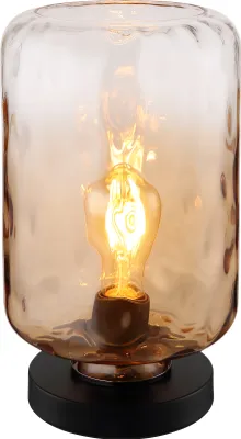Produktbild von Globo Lighting|Tischleuchte Metall schwarz matt, 1x E27