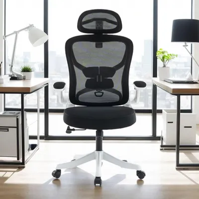 Immagine prodotto di Sedia da ufficio - Sedie da ufficio - Sedia da ufficio - Sedia da gaming - Sedia girevole - Supporto lombare regolabile ed ergonomico