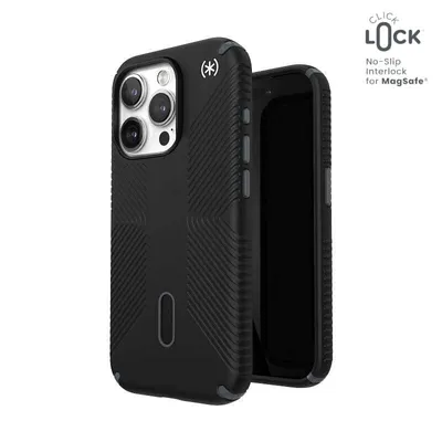 Zdjęcie produktu dla Speck Presidio2 Grip, Pokrowiec, Apple, iPhone 15 Pro, 15,5 cm (6.1"), Czarny