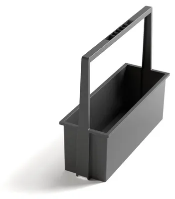Produktbild von Hailo Carry 3950551 Tragekorb dunkelgrau 403x141x340 mm – Hailo Zubehör