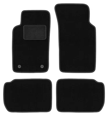 Zdjęcie produktu dla Dywaniki samochodowe welurowe LUX do: Ford Sierra (1982-1993, kombi, sedan, liftback) czarne, z mocowaniami