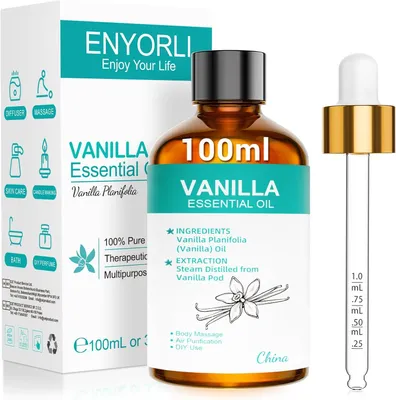 Produktbild von Duftöl Vanille 100 ml, würziger Duft, für Aromatherapie