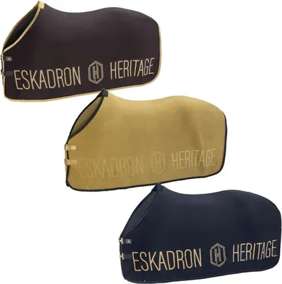 Produktbild von Eskadron Heritage Abschwitzdecke " FLEECE " mit Lurex-Biese auf Glossy-Einfassung Größe - 145cm Farbe - black-truffle