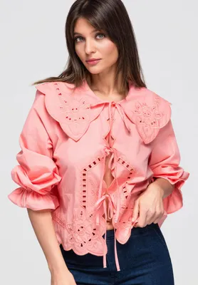 Produktbild von LARICA Shirt Loose Fit Romantisch Boho OW-SH-E0044 coral ONESIZE