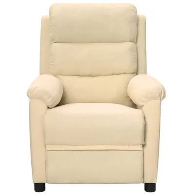 Immagine prodotto di vidaXL Poltrona relax in tessuto crema