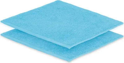 Produktbild von 2 x Seiftuch 30 x 30 cm 500g/m² Türkis Doppelpack Hohe Qualität Neu/OVP
